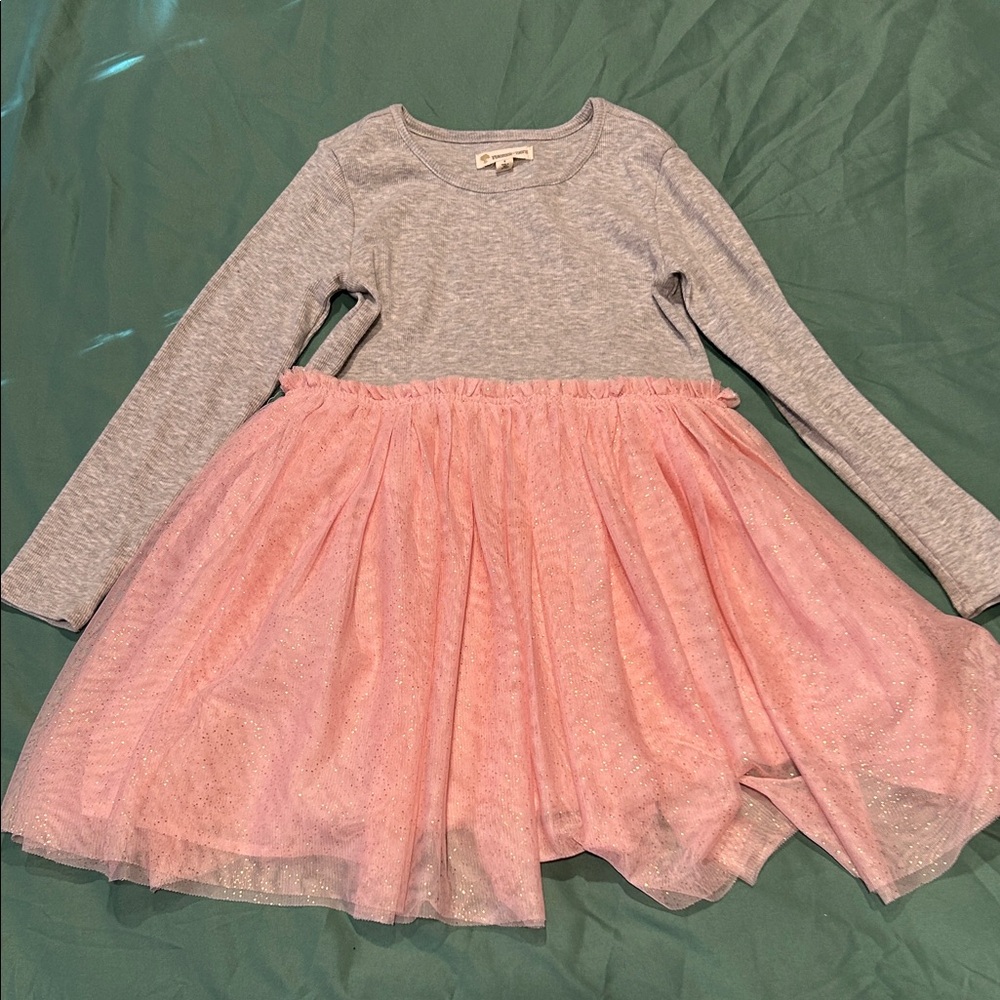 Tucker + Tate Gray and Pink Casual Kids Dress